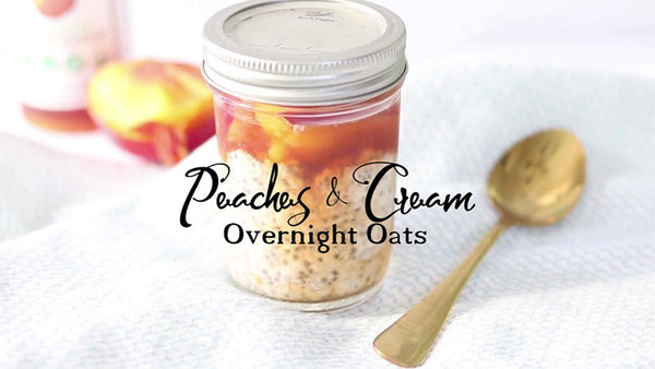 Peach & Cream Overnight Oats - Wabry