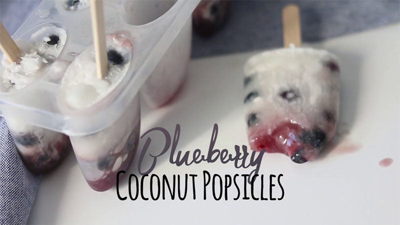 Blueberry Coconut Popsicles