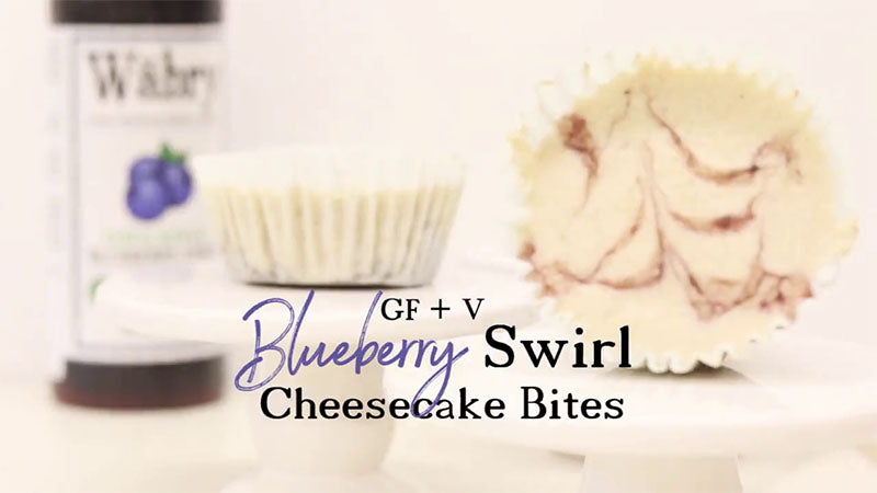 Blueberry Swirl Cheesecake Bites